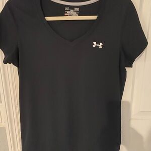 Under Armour Women's Black V-Neck Tee